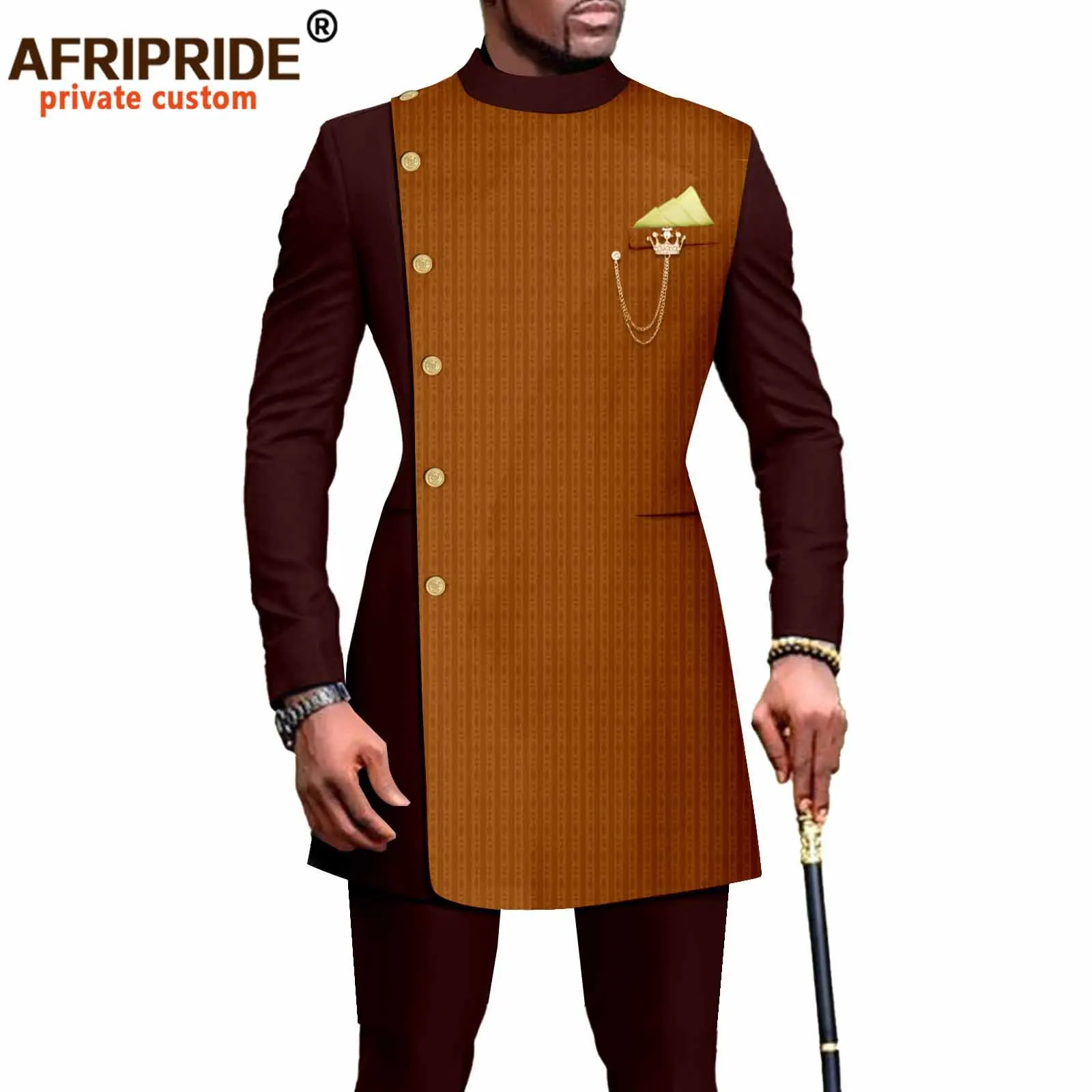 

New Hot-selling Men's Casual Set Two-piece Set With Chain AFRIPRIDE 2316019 Halloween Cosplay