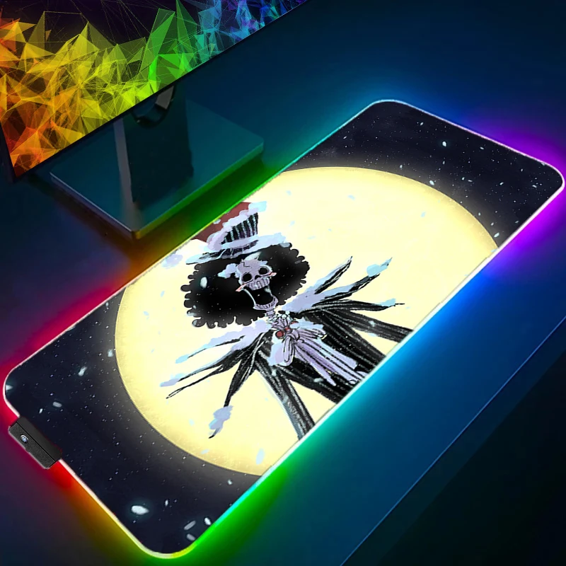 

RGB светодиодный коврик для мыши, офисный настольный коврик, коврик для компьютерной игры, резиновый коврик для клавиатуры, цельный Brook PC, аксессуары, коврик для мыши, коврик для планшета