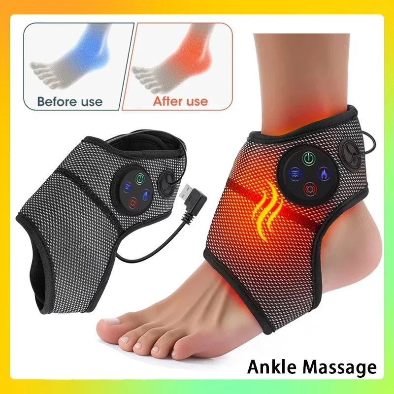 

Multifunctional Brace Support Relaxation Treatments Electric Ankle Foot Massager Vibration Hot Compress Smart Air Pressure