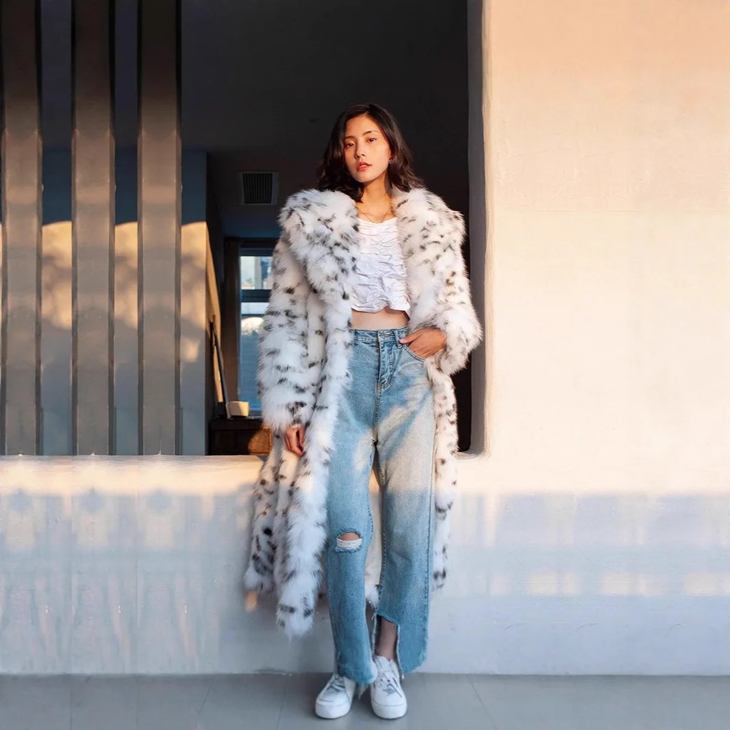 تقسم فو الفراء المرأة فو الفراء سترة ملابس خارجية سترة سميكة الدافئة الفراء جيوب جلدية الخريف الشتاء شارع العليا 2025