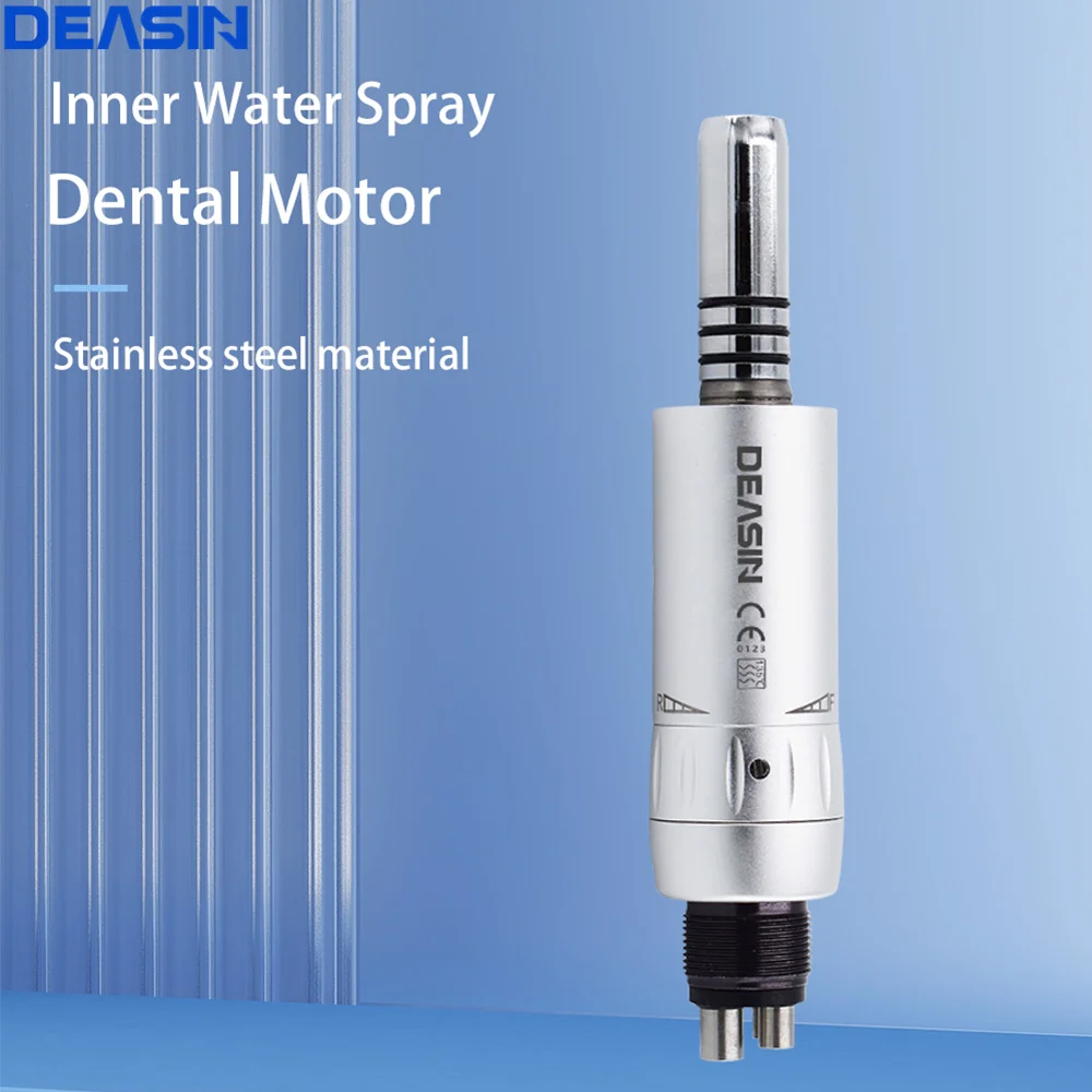 DEASIN 2/4 Holes Dental Inner Water Spray Universal E type Air motor Low Speed Handpiece for contra angle straight handpiece