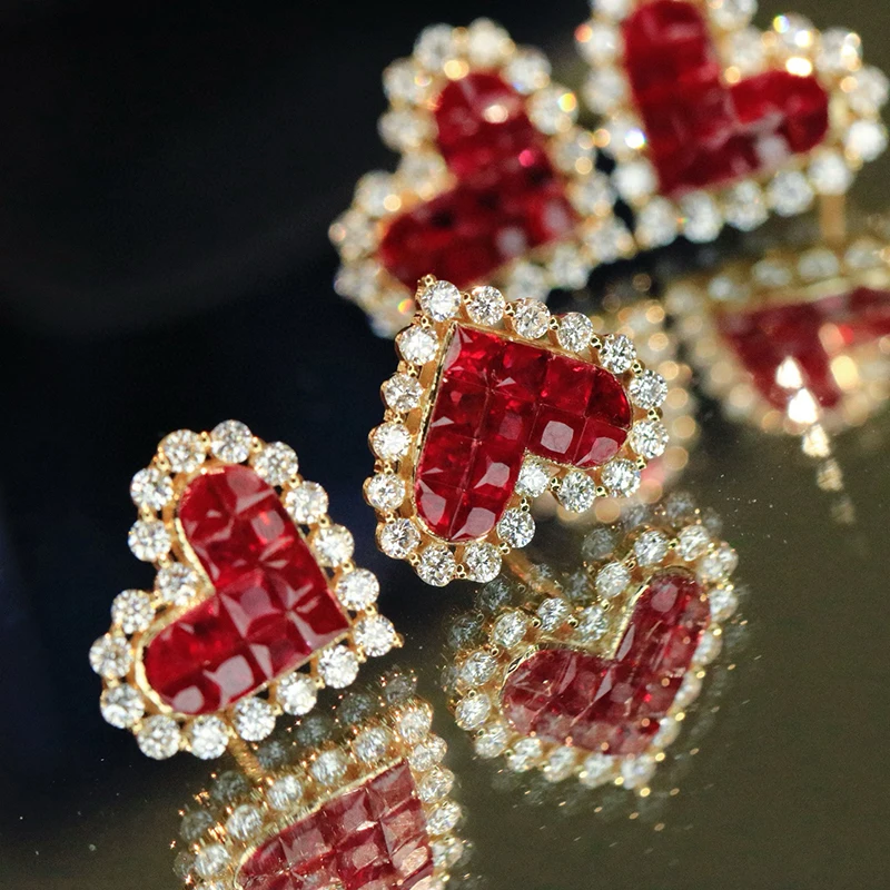 Серьги-гвоздики Aazuo из 100% – обзор и цена Diamond Stud Earrings