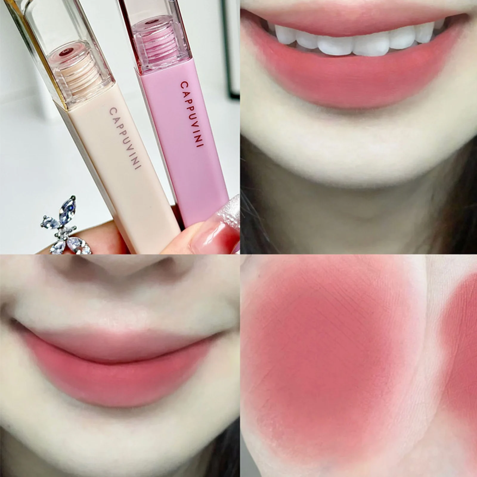 Gladde Matte Modder Zachte Kleur Lippenstift Gladde Zachte Rijke Kleuren Sneldrogende Lippenstift Voor Vrouwen Meisjes Dagelijkse Make-Up