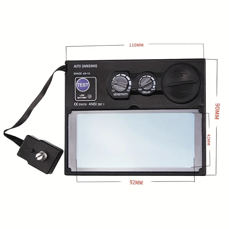 Solar Automatic Darken/Shading Grind/Polish TIG MIG MMA True color Welding Mask/Welder Glasses PC protective sheet
