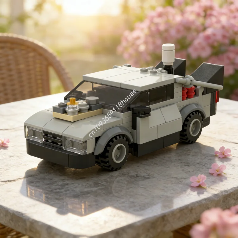 

186pcs MOC DeLorean Back The Future Cars Model Building Blocks Architecture DIY Creative Idea Festival Gifts Toy Education