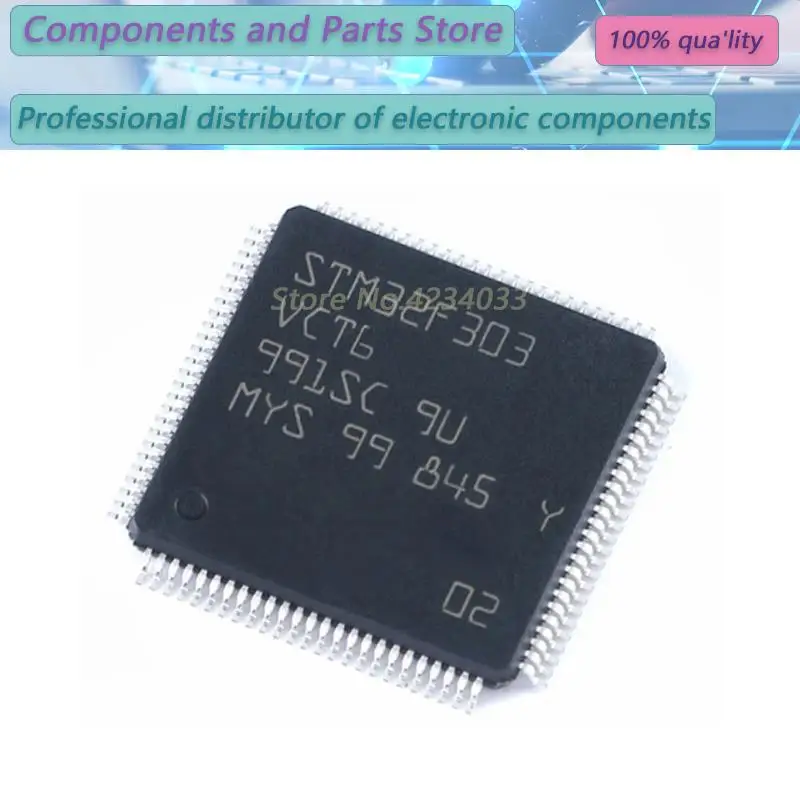 1PCS STM32F303VCT6 STM32F303VCT STM32F303   LQFP-100 NEW100% STM32F303