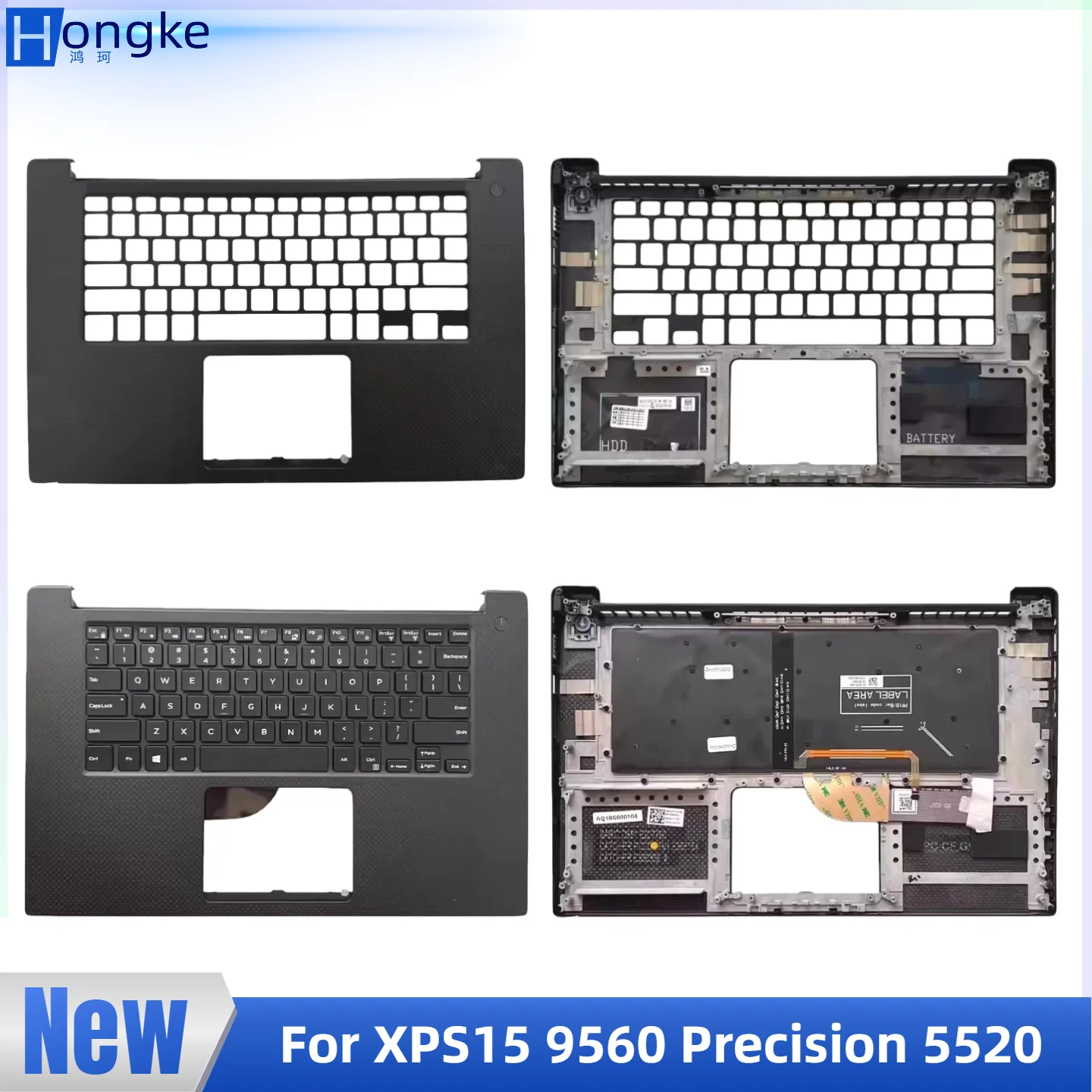 

Hongke, новинка для XPS 15 9560, прецизионный 5520 M5520, чехол с рамкой клавиатуры, чехол для упора для рук, верхний чехол 0Y2F9N Y2F9N
