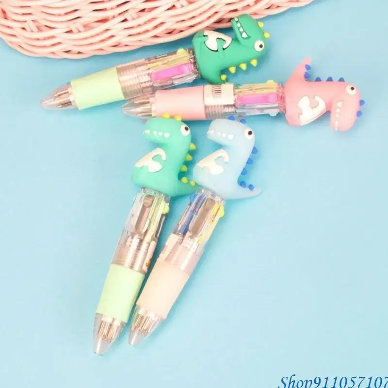 203b 4pcs разноцветный шариковая ручка выдвижной шар.