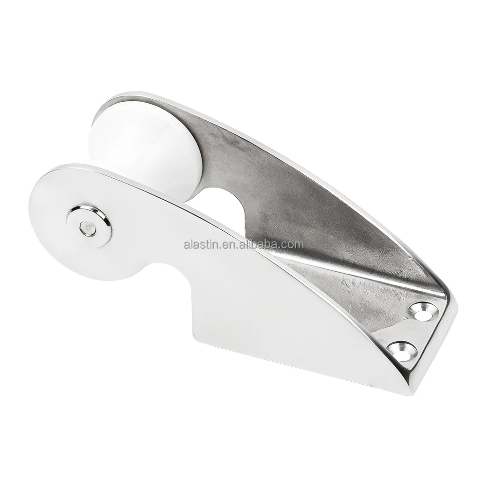 

STLF Marine Hardware 316 Stainless Steel Mirror Polished Boat Anchor Bow Roller with Wheel