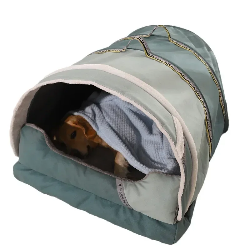 Dog kennel for winter warmth, removable and washable, enclosed dog tent, pet supplies, winter dog house, large house