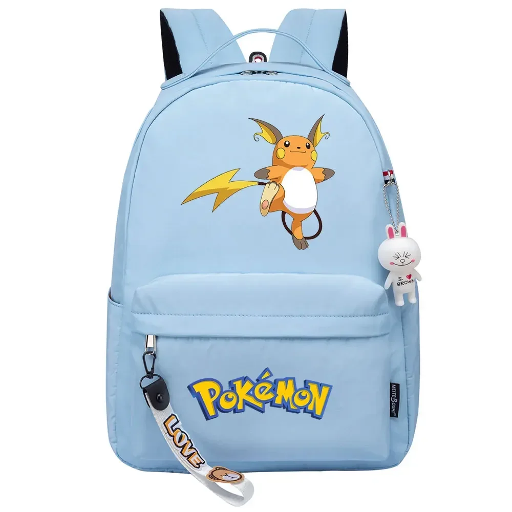 Kawaii Raichu Togepi Jigglypuff Boys Girls Kids School Book Bags Women Bagpack Teenagers Canvas Laptop Travel Backpack