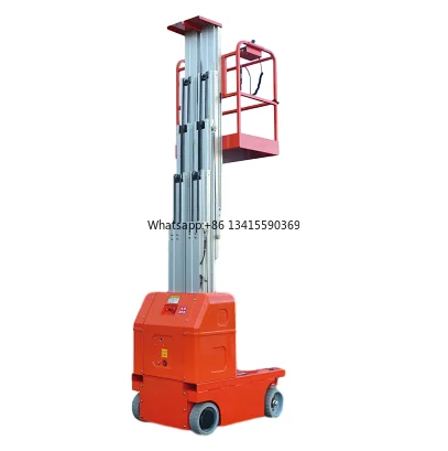 

For Aerial Work One Man Lift Vertical Platform Lift Vertical Mast Lift