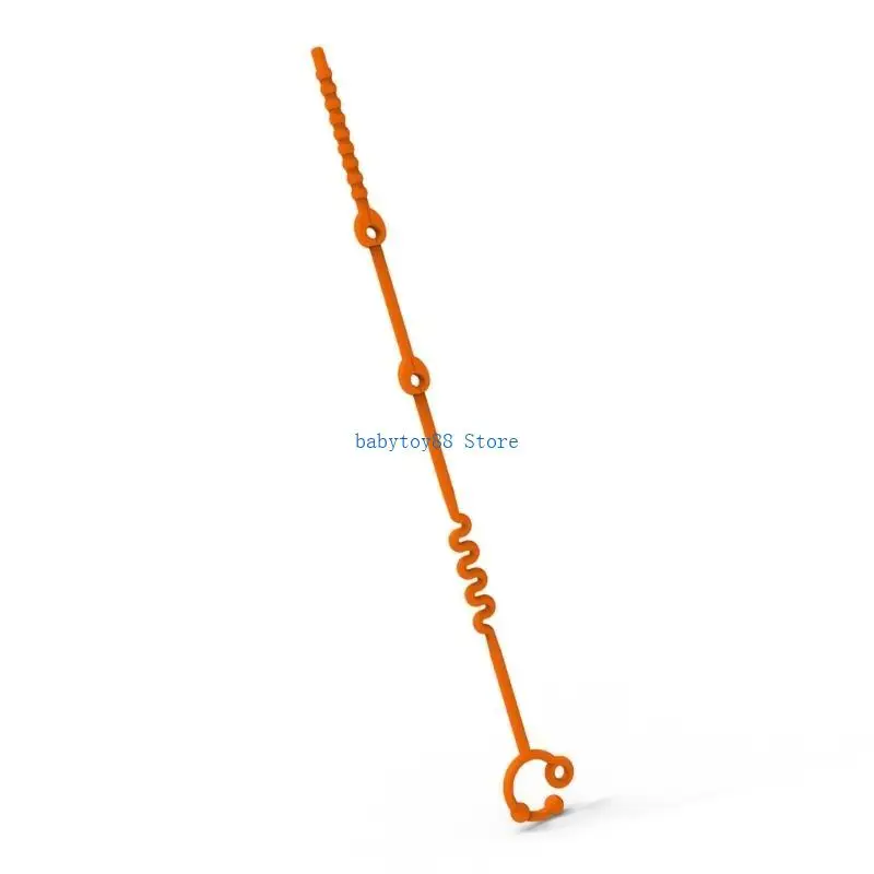 

Y4UD Регулируемый силиконовый зажим для соски, детские прорезыватели, держатели игрушек, гибкая цепочка для соски, нетоксичный