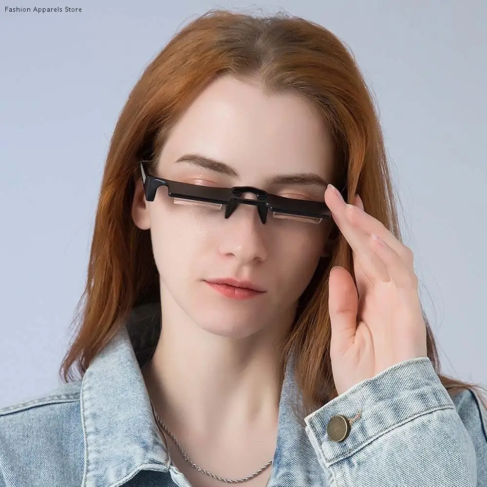 

New Alloy Lazy Refractor Glasses Ultra-light PC Lying Down Glasses Decorative Lightweight Unisex Reading Eyewear Men