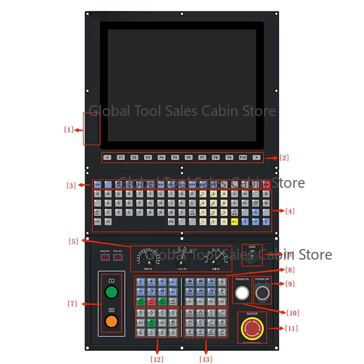15Inch Multi Spindle CNC Controller Single Channel 6 Axis CNC Numerical Control for Industrial Automation CNC Machining Center