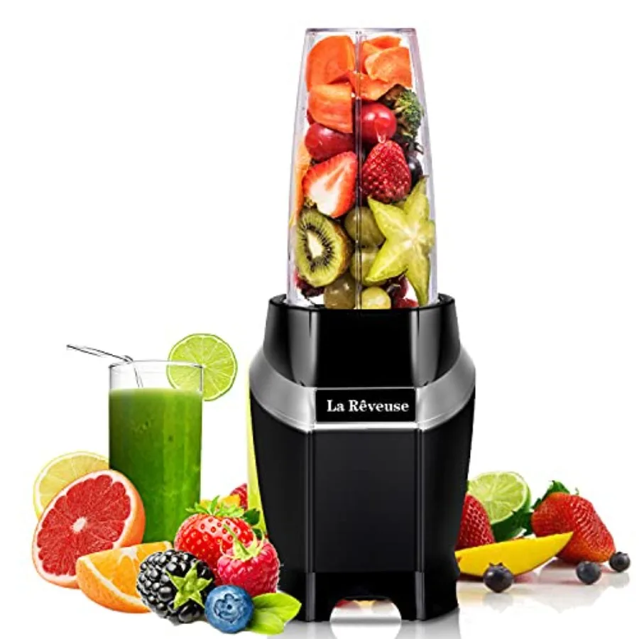 Personal Blender for Shakes and Smoothies 1000 Watts with 24 oz BPA-Free Portable Travel Bottle, Dishwasher Safe