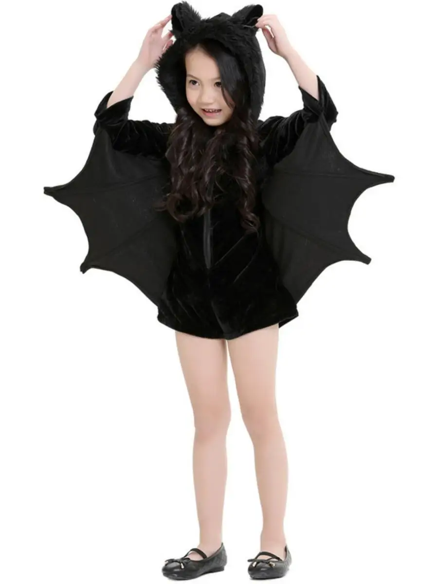 Nouveau Costume de chauve-souris d'halloween tenue de spectacle sur scène pour enfants danse Par Dr vêtements pour filles Costume de scène ethnique Polyester