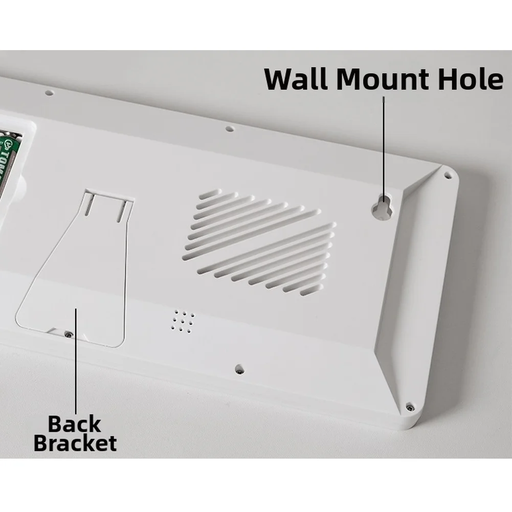 

Электронные часы с большим ЖК-дисплеем, настенные часы с лунным календарем, отображением температуры и влажности, для гостиной, инструменты и комплектующие