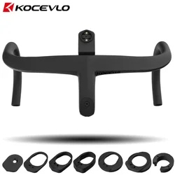 KOCEVLO Road Handlebar T800 Carbon Handlebar Integrated Road 28.6mm Internal cable Road Handlebar Bike Parts