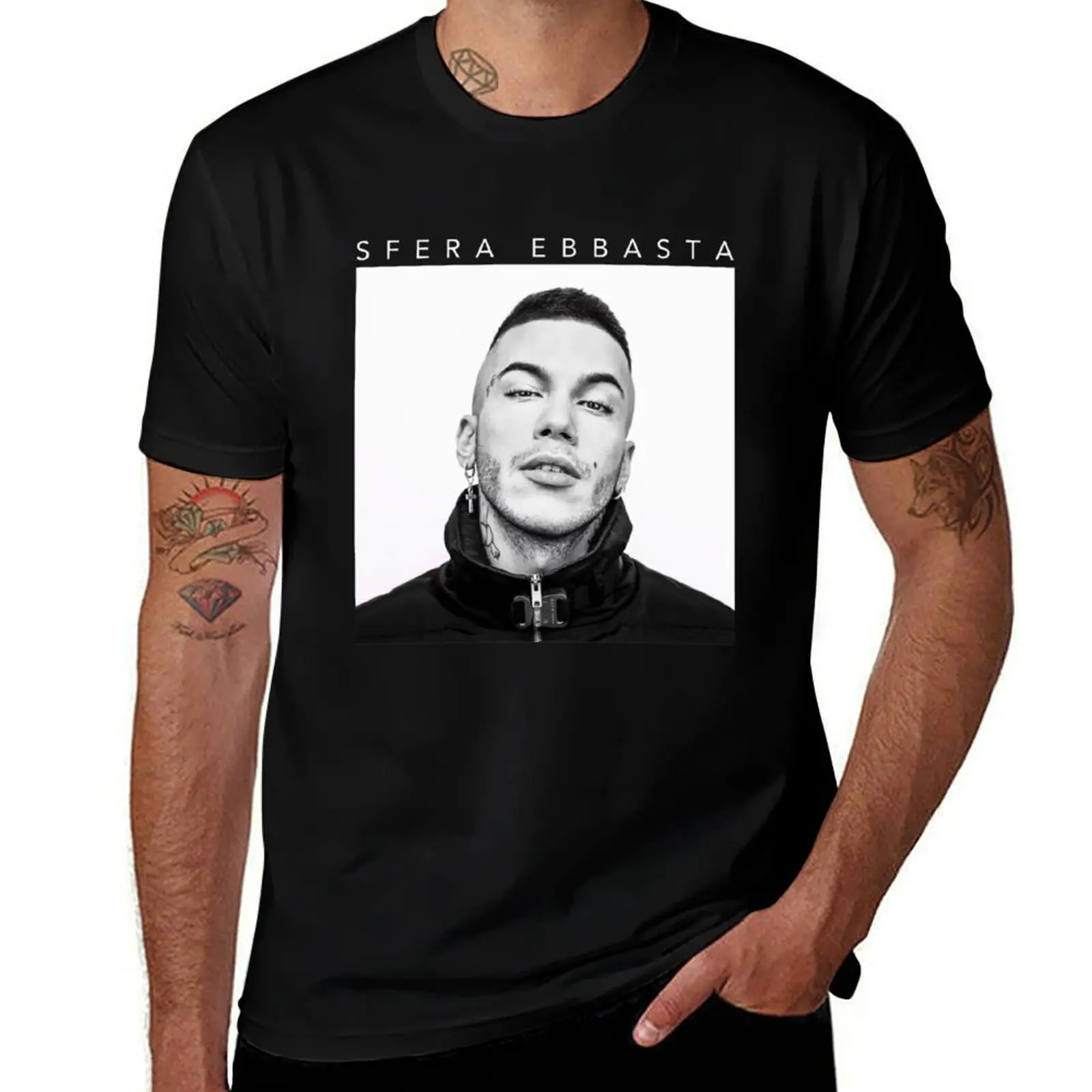 Sfera Ebbasta63 T-Shirt Daily Wear Plain Short Sleeve Shirt