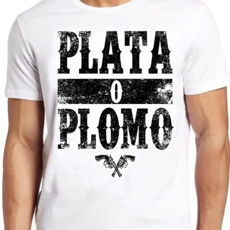 Pablo Escobar Plata O Plomo Drug Cool Retro T Shirt 438