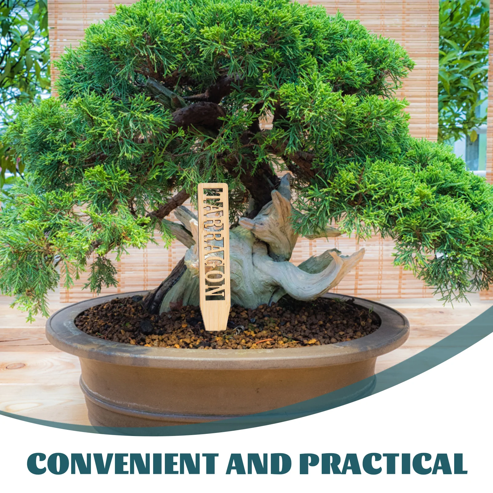 

24Pcs Herb Markers Set Plant Name Tags for Flower Pots Garden Beds Blank Plant Label Garden Decorations Lawn Ornaments