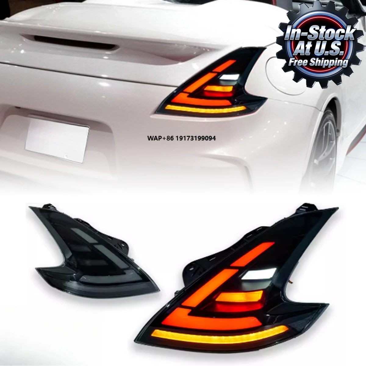 

Car Lights for 370z 2008-2019 Taillight LED Projetor Tail Lamp Daytime Running Light Automotive Accessories