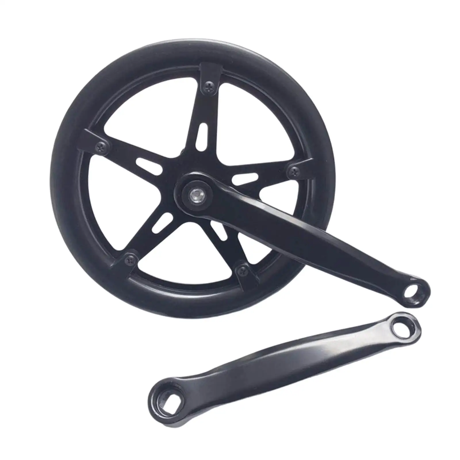 

Велосипедная шатунная система, простая установка, ремонт, холодная прочная сталь, городской складной велосипедный шатун, одинарная звездочка, набор шатунов для велосипеда, 46T