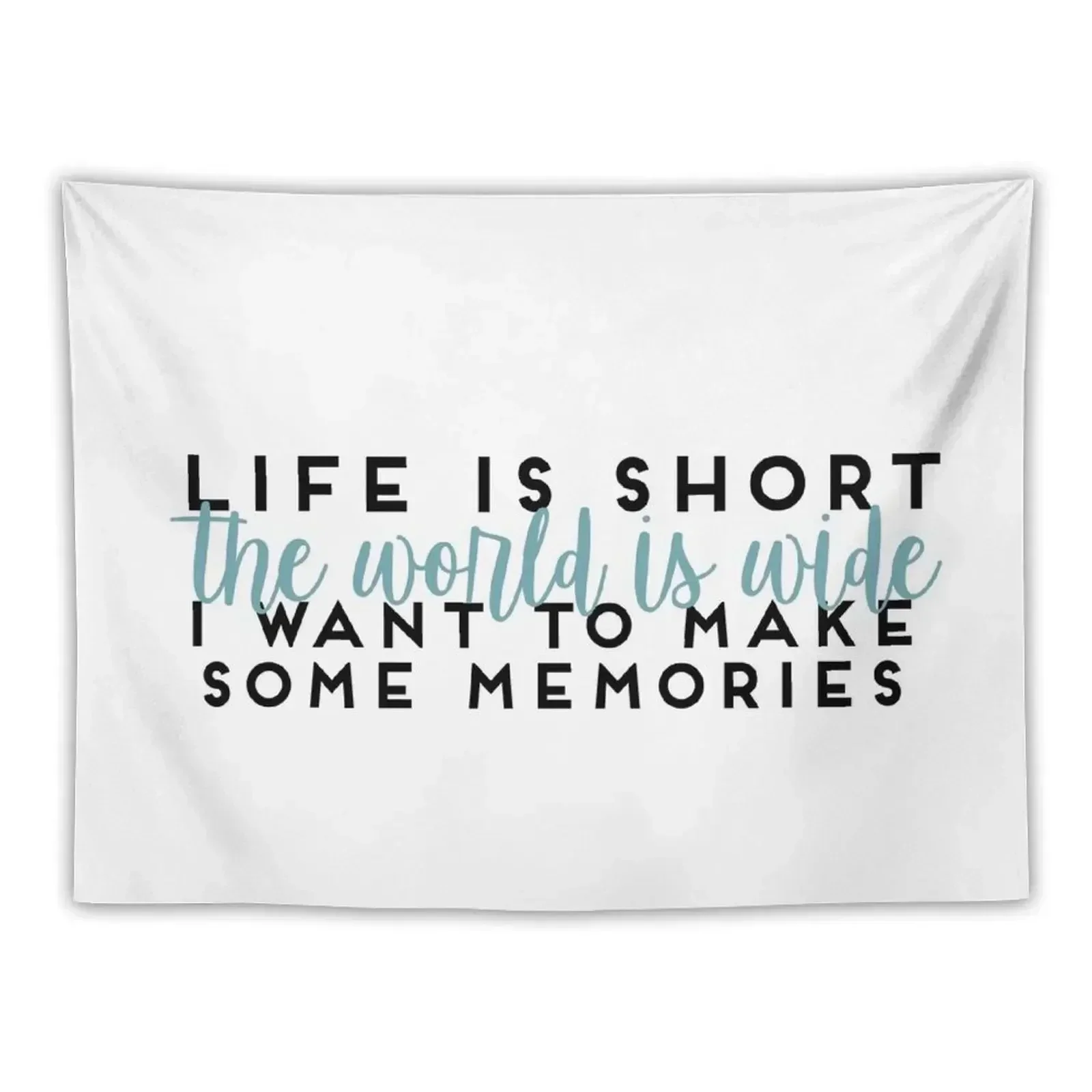 

Life Is Short Mamma Mia Lily James Quote Tapestry Bed Room Decoration Wall Tapestries Wall Decorations Tapestry