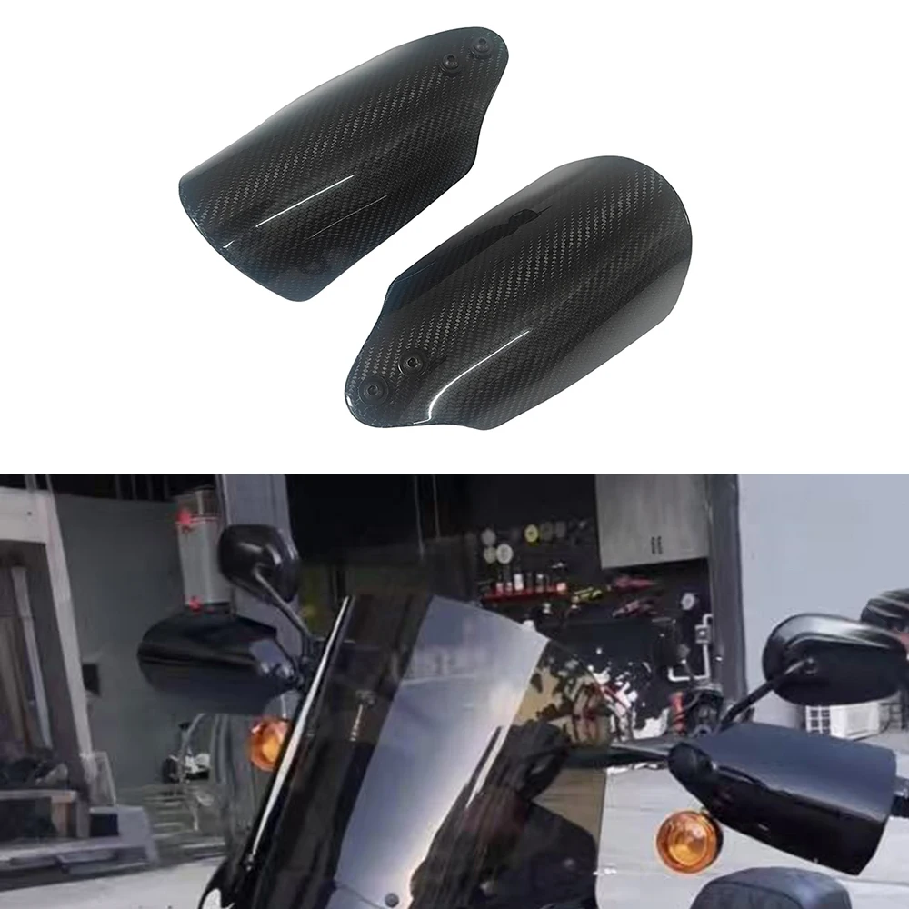 

Carbon Fiber Handlebar Guard Handguards Protector Hand Shield Cover For Harley Touring Electra Glide / Touring Road Glide King