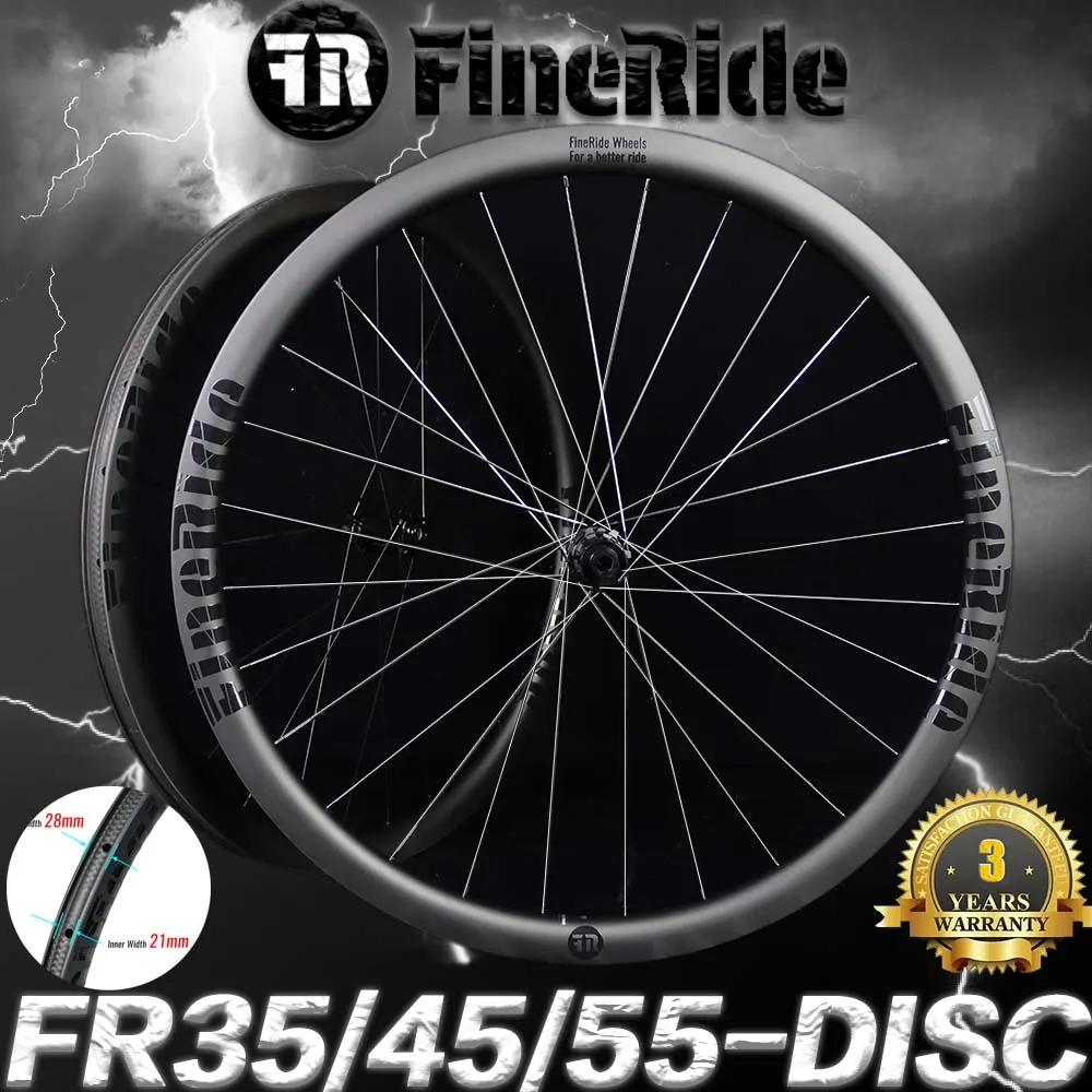 

Road Racing Carbon Wheelset 700C Disc Brake Centerlock Gravel Mountain Road Rims 35/45/55mm Depth 36T Ratchet UD Bicycle Wheels