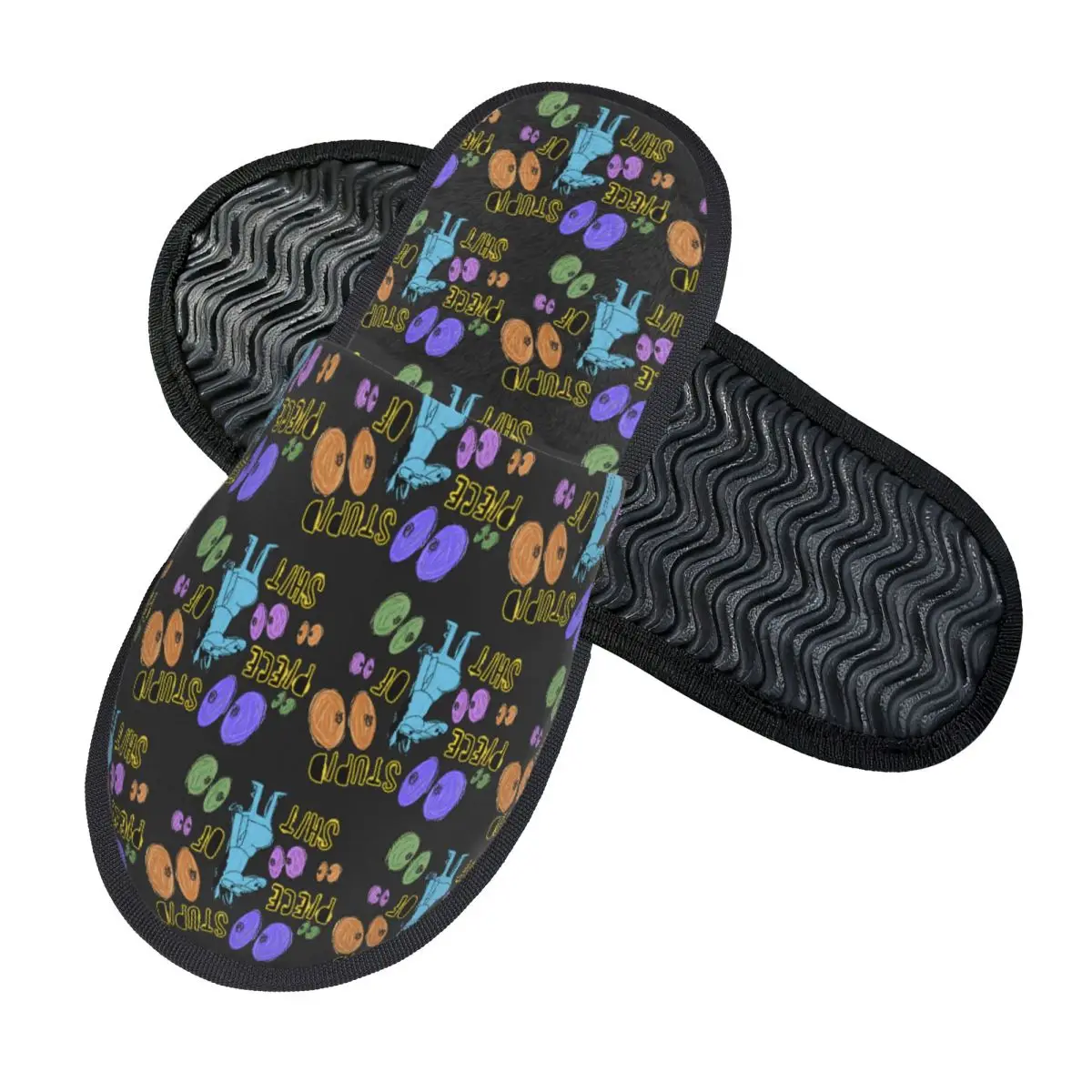 Custom Cartoon Bojack Horseman Stupid Piece Of Shit Slippers Memory Foam Warm Soft Women House Slipper Bedroom Fluffy Shoes