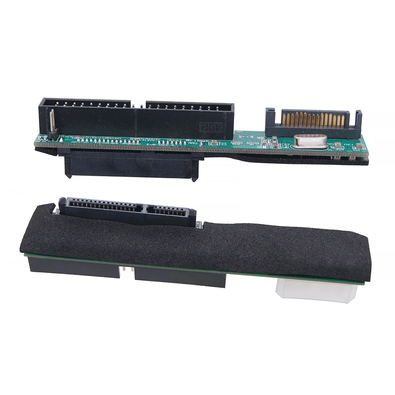 SATA para IDE adaptador macho, 2.5 ", SATA fêmea para 3.5 IDE conversor macho, 40 Pin Port, 1.5Gbs, Suporte ATA 133 100 HDD CD DVD