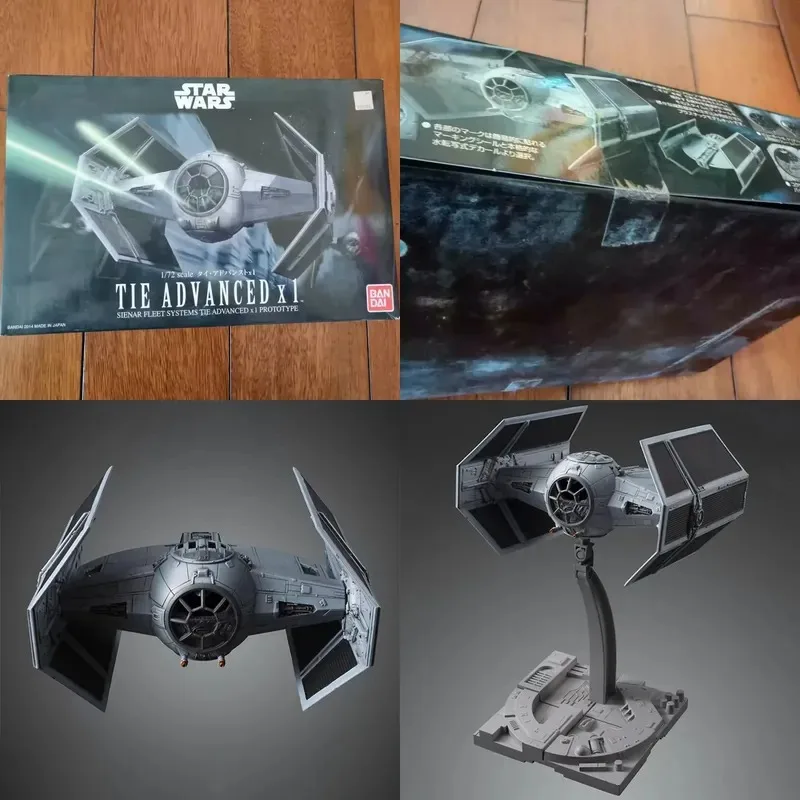 offerta-speciale-per-modellino-assemblato-bandai-star-wars-1-72-advanced-mass-production-titanium-fighter-frenesia-di-figure-da-collezione