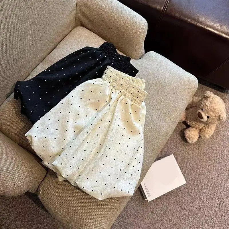 Japanese Fashion Casual Lovely Clothes New Korean Style Sweet Puffy Polka Dot Skirts Women Vintage High Waist Design Mini Skirts