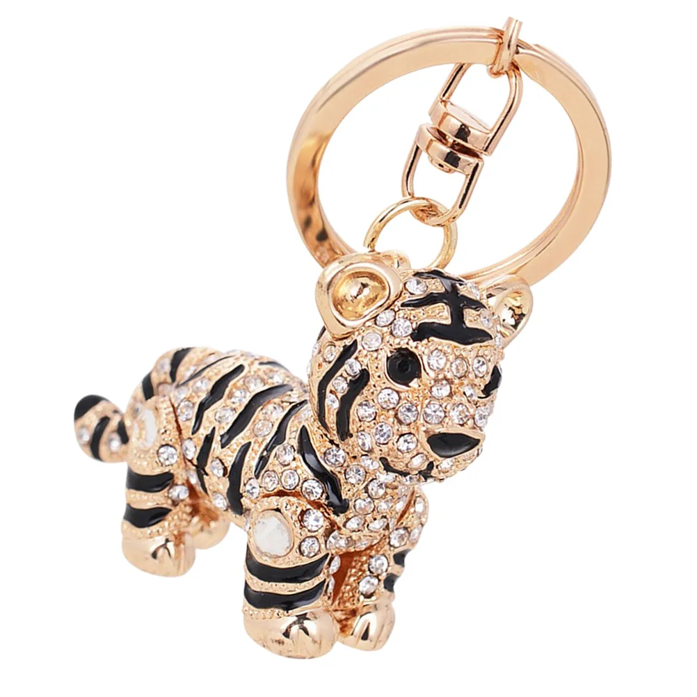 

Tiger Keychain Keyring Keychains Cute Beaded Lovely Women Handbag Pendant Small Car Hanging Ornament Miss