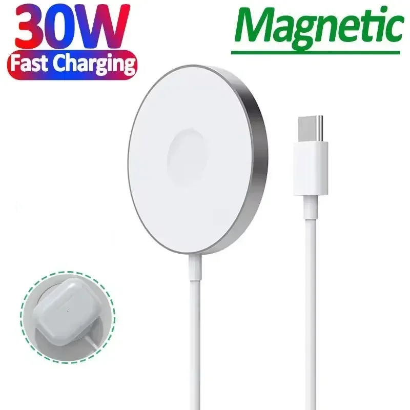 

Fast Charger Original Magnetic Wireless Charging Device For iPhone 15 14 13 11 12 Pro Max Mini USB C 8 Plus XR X XS MAX Airpods