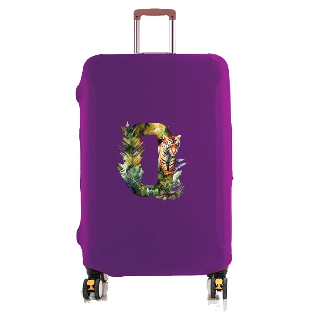 Travel Luggage Cover Baggage Suitcase Protector Washable Reusable Dustproof Scratch-proof Suitcase Cover Jungle Tiger Pattern