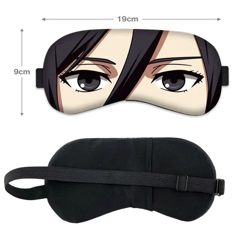 Attack on Titan Anime Cosplay Eye Mask Woman Eren Levi Mikasa   Armin Cartoon Eyepatch Man Sleep Eyeshade Unisex Blindfold Cute