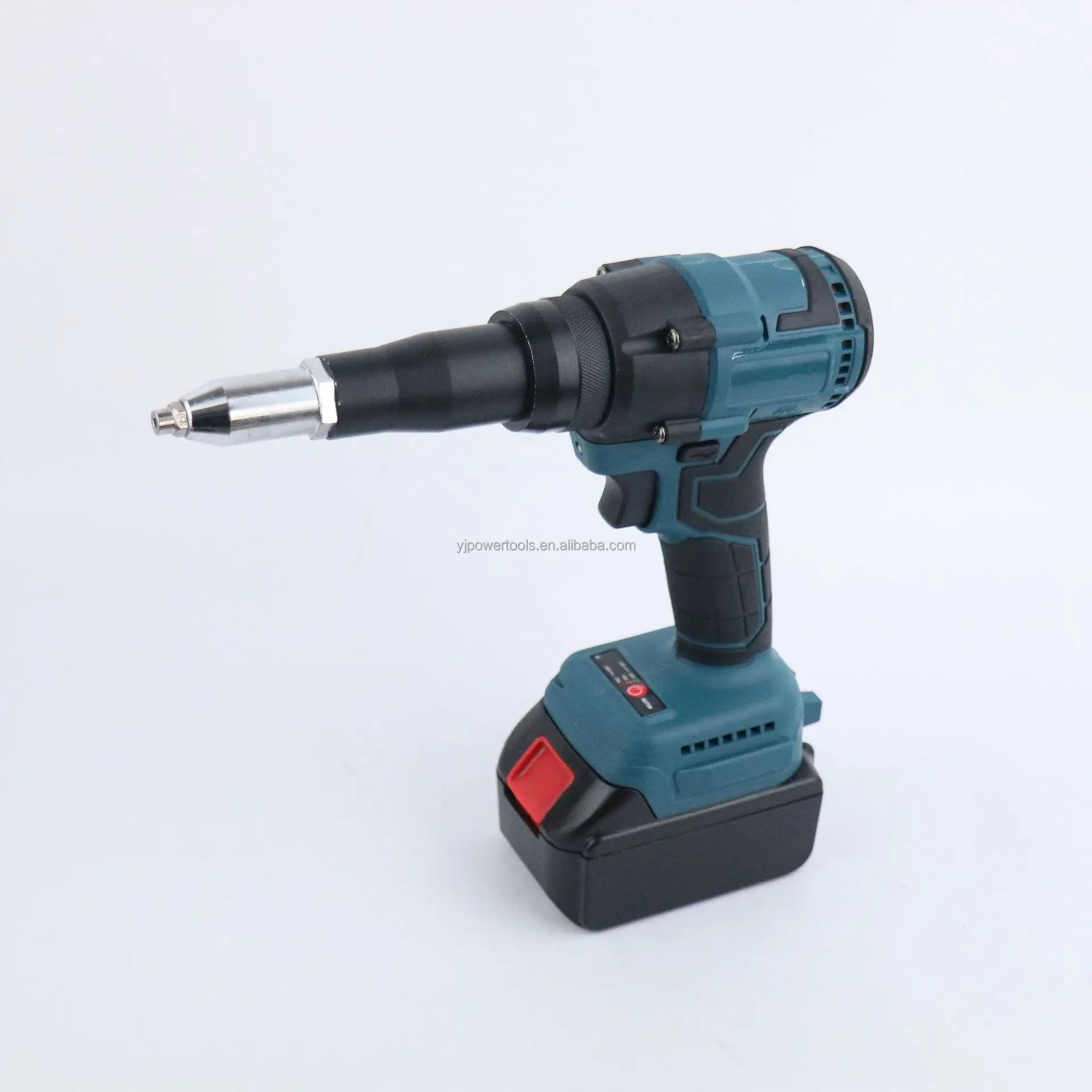 For Brushless Motor 21v Light Emitting Diode Photovoltaic Cell Automatic Rivet Gun Tool Cordless Blind Rivet Electric Rivet Gun