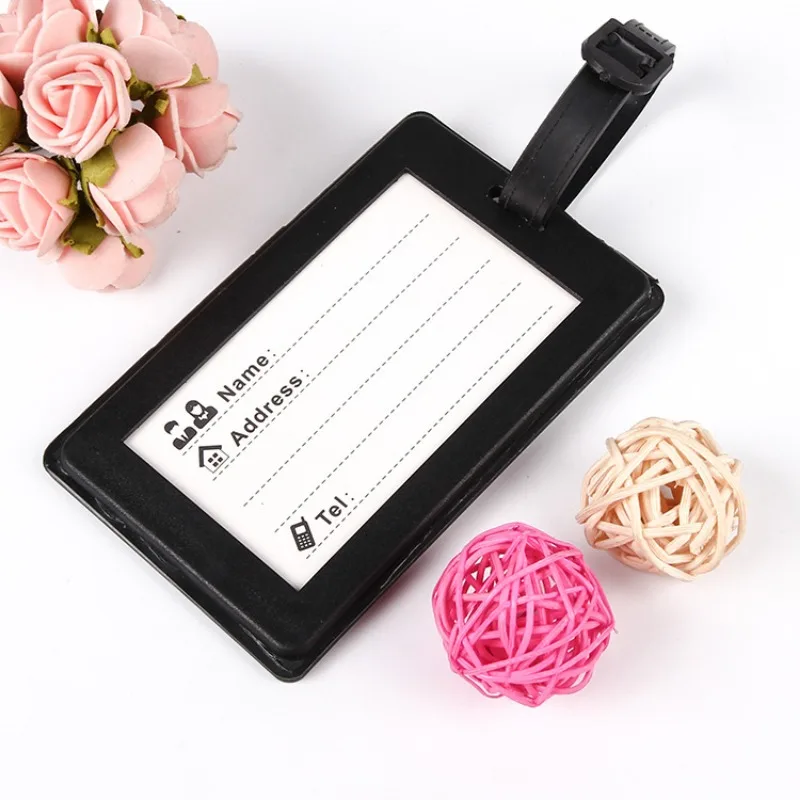 قطعة واحدة علامة الأمتعة حقيبة معرف عنوان اسم حامل الكرتون تحديد التسمية أنيمي الأمتعة العلامة مكافحة خسر إكسسوارات السفر #2