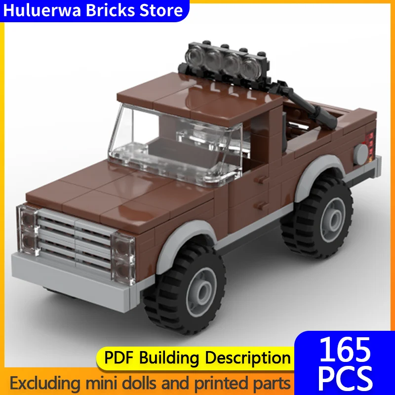 

Модель скоростного гоночного автомобиля MOC, строительные кирпичи, внедорожный пикап, модульная технология, детские праздничные подарки, сборка игрушек, костюм