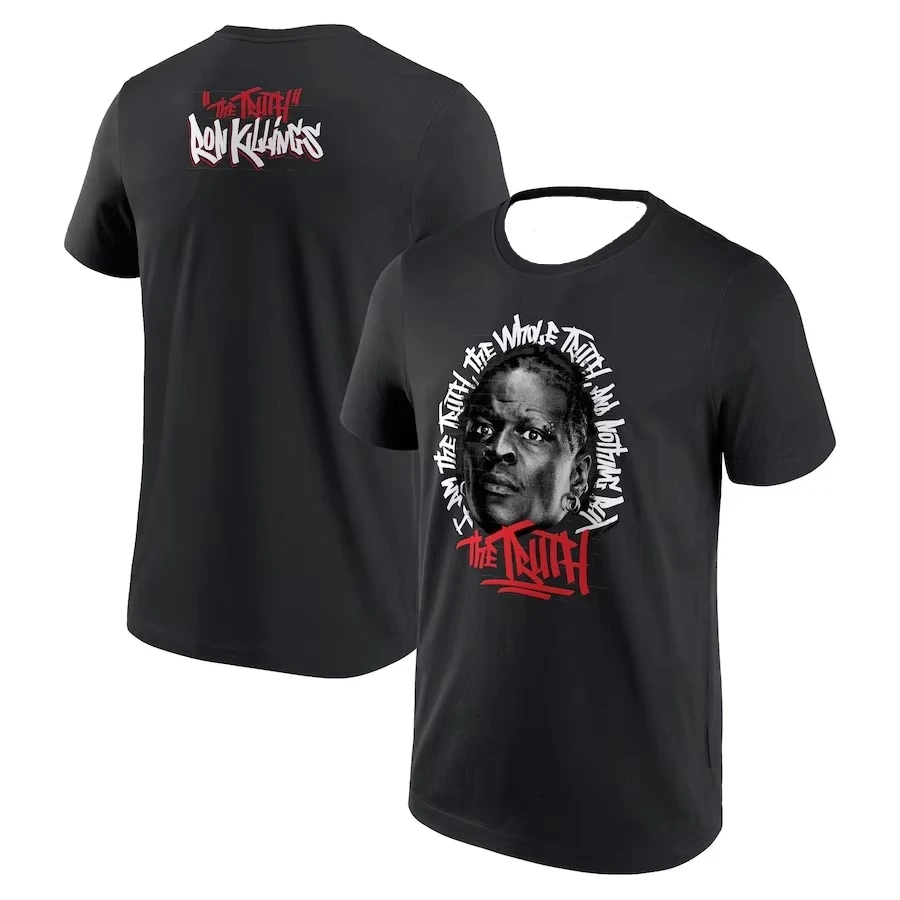 Men's Summer Clothes WWE Ron Killings Nothing But The Truth Photo T-Shirt Quick-drying Absorb Sweat Kids Unisex Tee Top