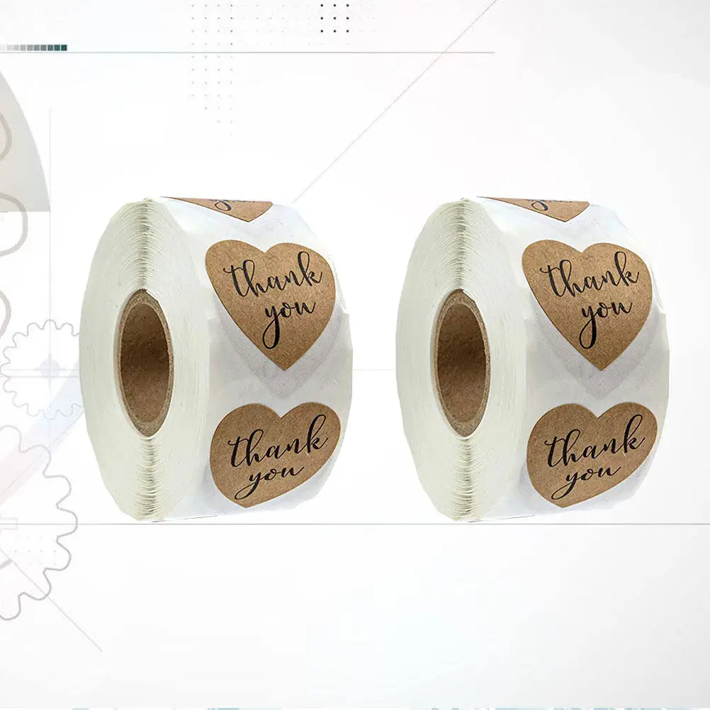 

Рулон из 1000 самоклеящихся декоративных наклеек «Спасибо» для пакетов с выпечкой, печеньем, небольших подарков, сувениров для вечеринок, на день рождения