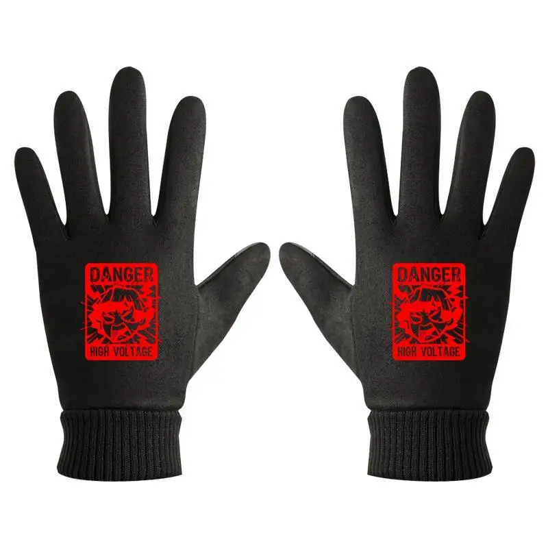 

Перчатки без пальцев с изображением персонажа аниме «Истребитель демонов» (Дзеницу Агацума), зимние, новые, теплые, для детей, для улицы, подарок для девочки