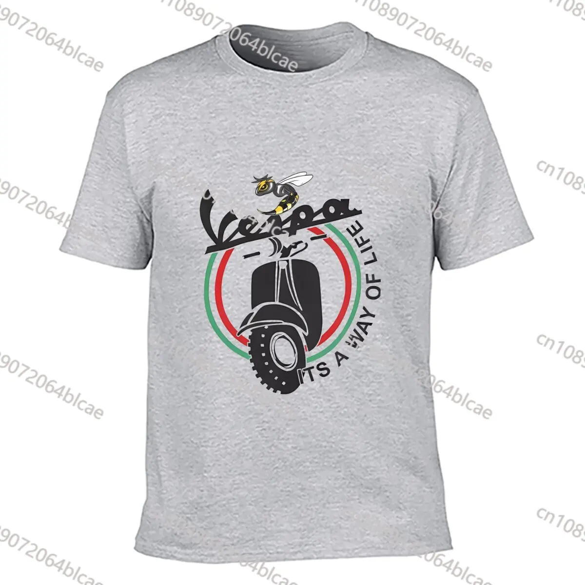 V-Vespas Motorbike Logo T Shirt Harajuku T-Shirts Short-Sleeved Y2K Retro Tshirt Summer Cotton O Neck 4XL 5XL 6XL Top Tees