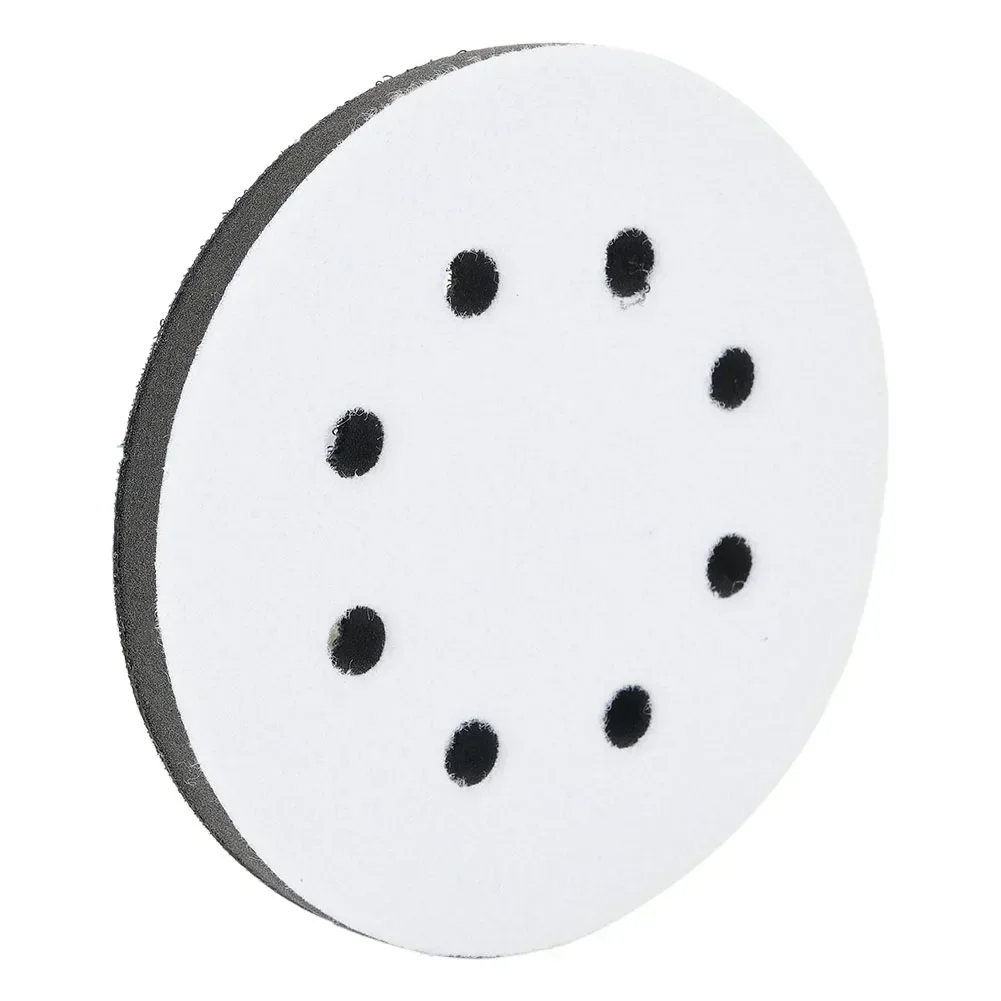 5 Inch 8 Holes Soft Interface Sanding Polishing-Disc Protective Pad Backing Pad Soft Hook And Loop Interface Pad Angle Grinder