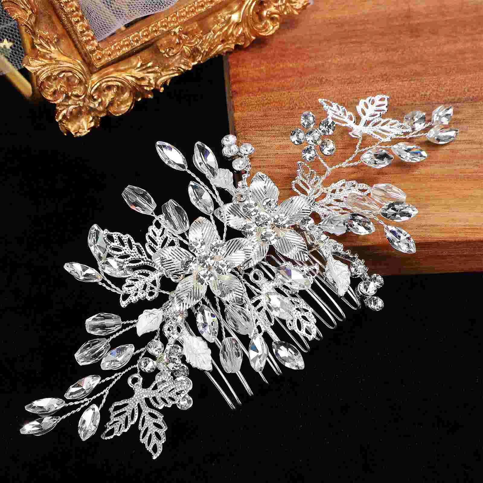 Rhinestone Tuck Comb Hair Side Decorative Combs Bridal Accessories For Women Holding Rhinestones Clip Bridesmaid Pearl Pins