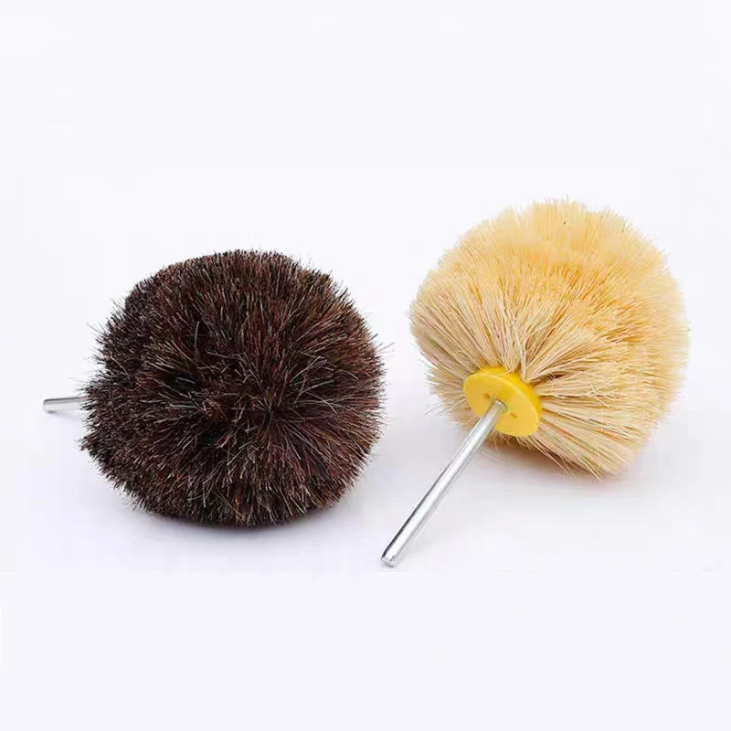 1PCS 6mm Shank Grinding Polishing Wheel Elliptical Polishing Brush Grinding Brush Head For Jade Jewelry Emerald Walnut Antique