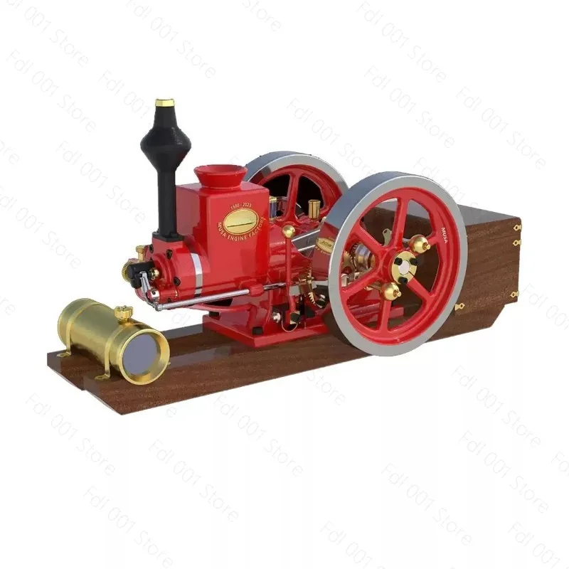 Vintage four-stroke engine stationary horizontal IC engine model 7cc